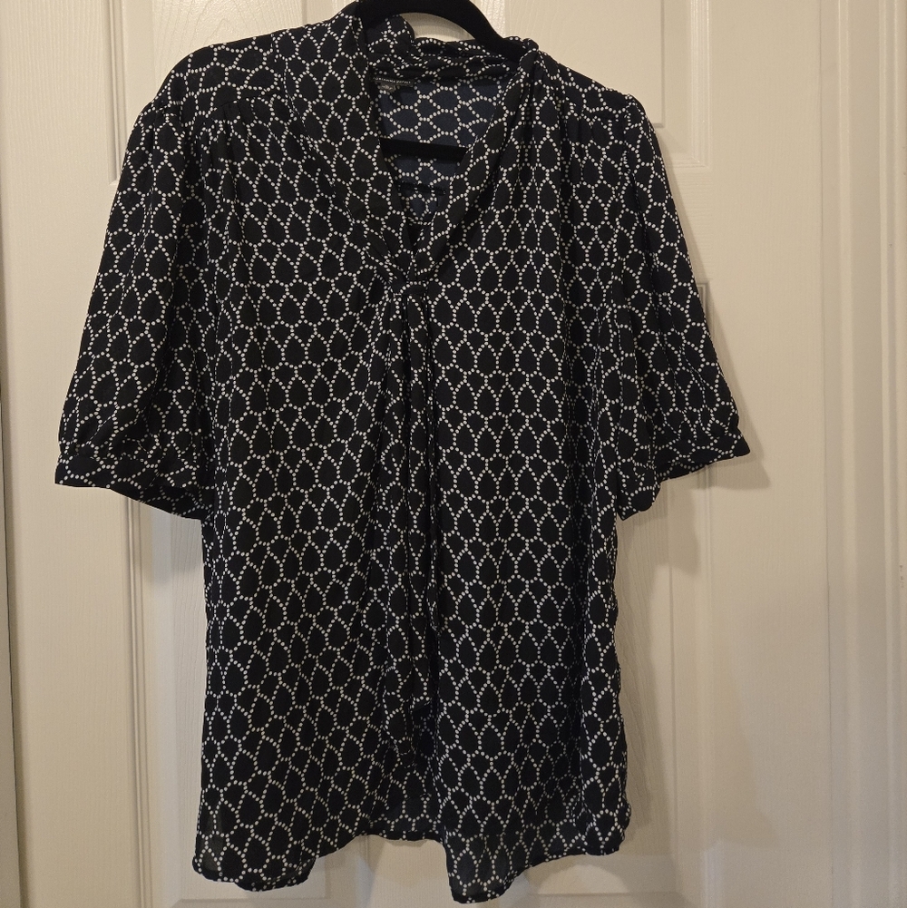 Adrianna Papell Black and White Blouse - Picture 4 of 7